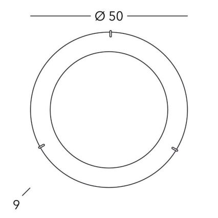 Kolarz A1306.13.3 - Plafonnier MOON 3xE27/60W/230V