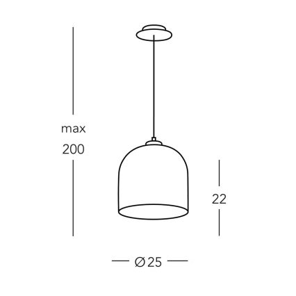 Kolarz A1352.31.Au - Suspension filaire NONNA 1xE27/60W/230V chêne/blanc/doré