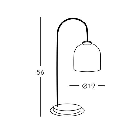 Kolarz A1352.71.Au.100 - Lampe de table NONNA 1xE27/60W/230V cerf chêne/blanc/doré