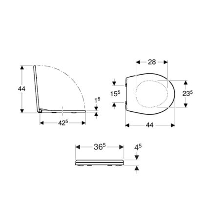 Kolo K90111000 - Abattant WC Rekord en duroplast / blanc