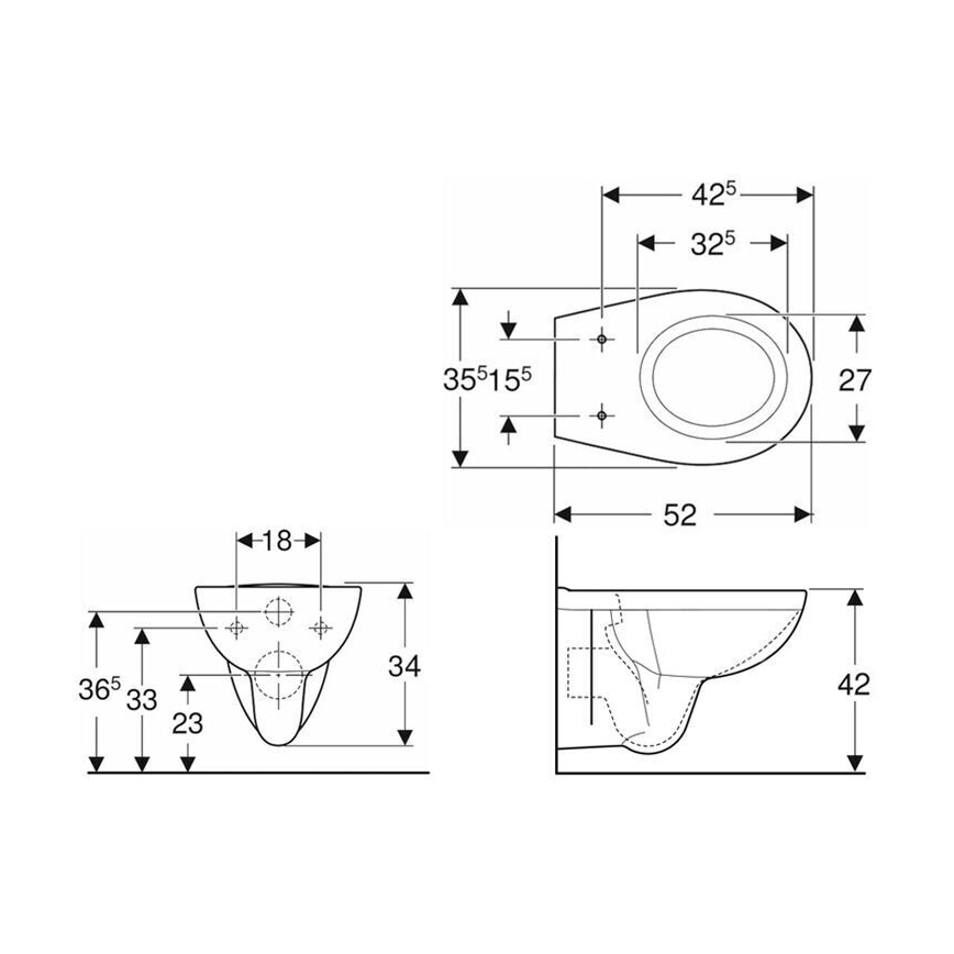 Kolo K93101000 - WC suspendu Rimfree Rekord céramique/blanc