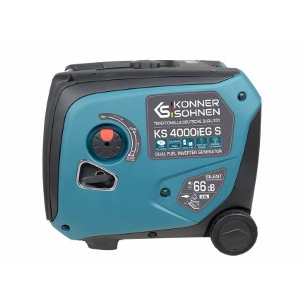 Könner & Söhnen 5106 - Générateur électrique à onduleur au gaz et à l'essence KS 4000iEG S 4000W