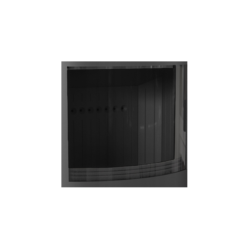 Kratki - Cheminée en acier avec fermeture de porte automatique 10kW 150 mm noir