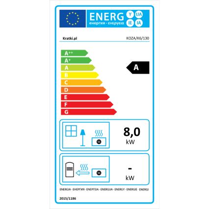 Kratki - Cheminée en fonte 8kW 130mm