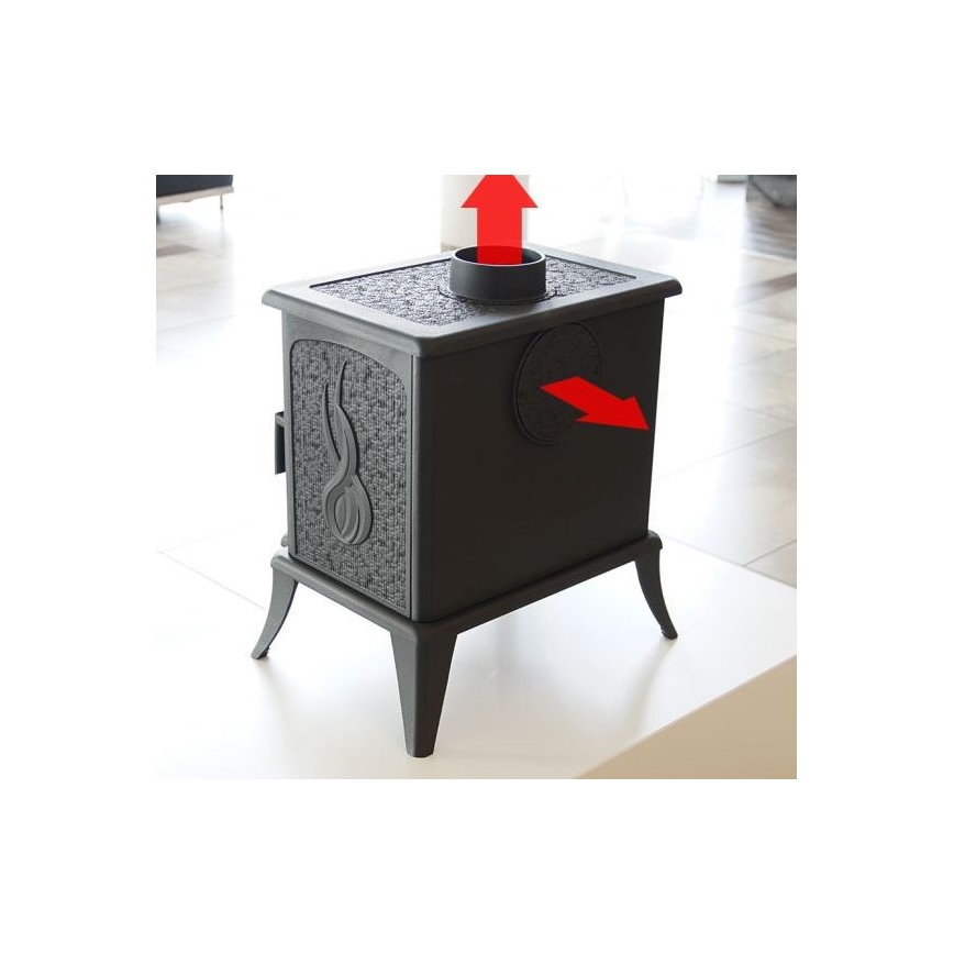 Kratki - Cheminée en fonte 5kW 130mm