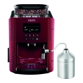 Krups - Machine à café automatique avec récipient à lait ESSENTIAL 1450W/230V rouge