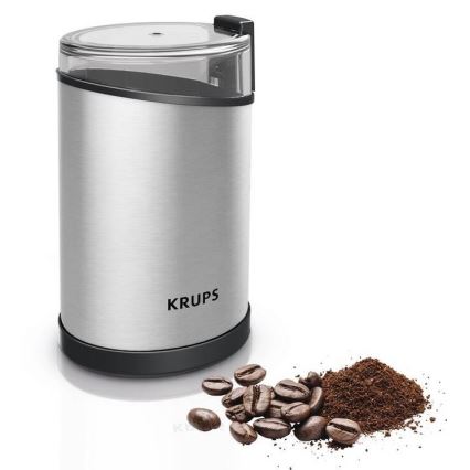 Krups - Moulin à café à grain électrique 85g FAST-TOUCH 200W/230V chrome