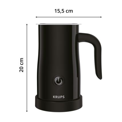 Krups - Mousseur à lait 300ml noir