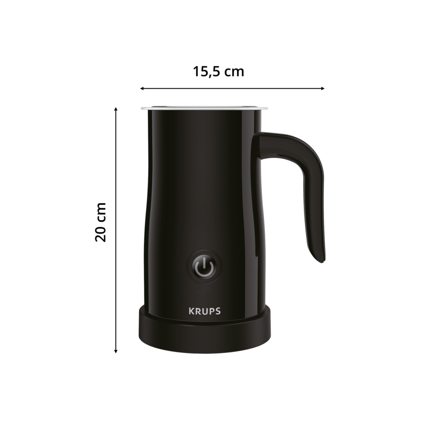 Krups - Mousseur à lait 300ml noir