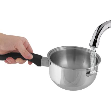 Lamart - Casserole à double paroi 15 cm en acier inoxydable