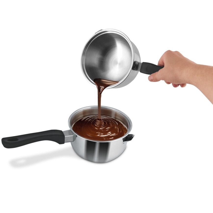 Lamart - Casserole à double paroi 15 cm en acier inoxydable