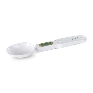 Lamart - Cuillère pèseuse avec écran LCD 1xCR2032 blanche