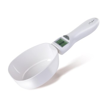 Lamart - Cuillère peseuse avec écran LCD, 2x AAA, blanche