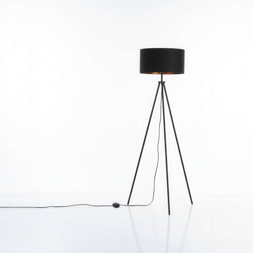 Lampadaire 1 x E27, 40 W, 230 V, noir