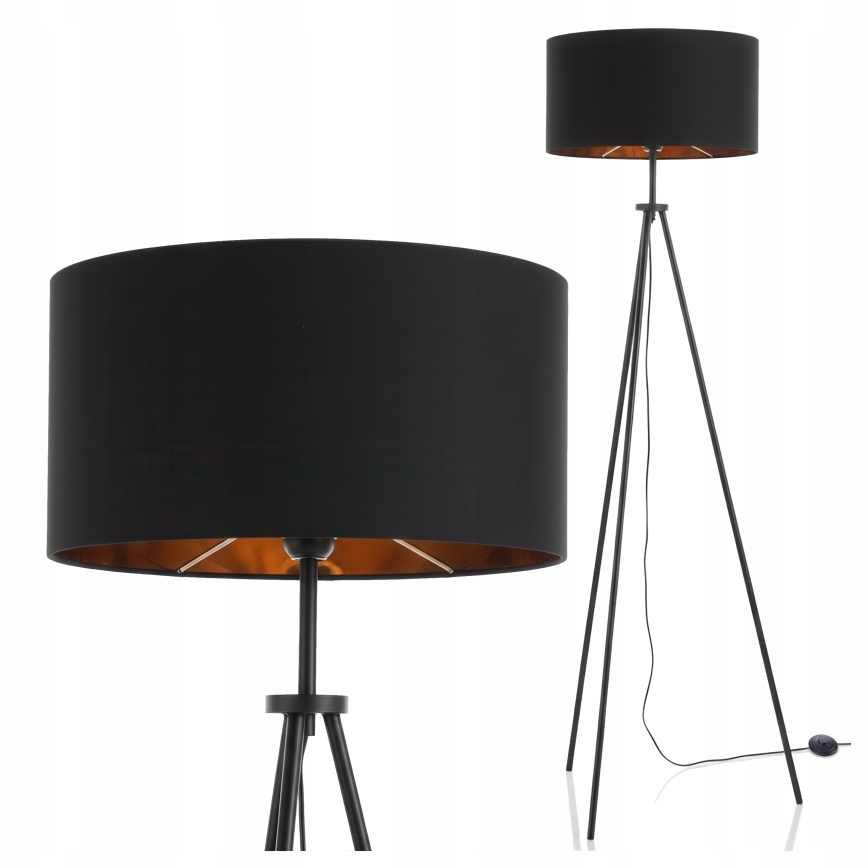 Lampadaire 1 x E27, 40 W, 230 V, noir