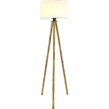 Lampadaire 1xE27/40W/230V beige/blanc