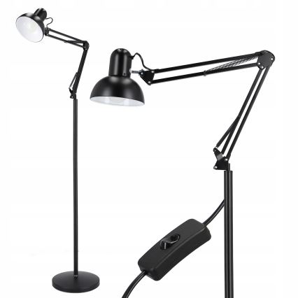 Lampadaire 1xE27/40W/230V noir