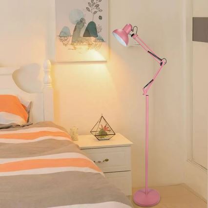 Lampadaire 1xE27/40W/230V rose