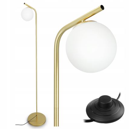 Lampadaire 1xG9/40W/230V doré/blanc