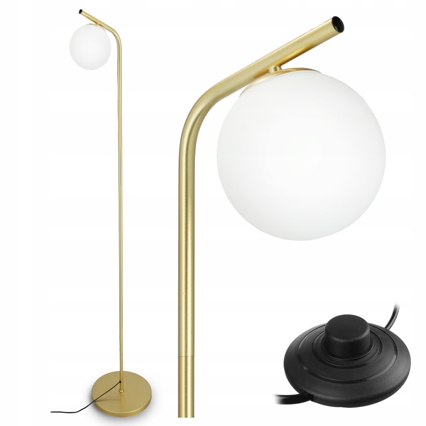 Lampadaire 1xG9/40W/230V doré/blanc