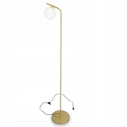 Lampadaire 1xG9/40W/230V doré/blanc