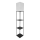 Lampadaire à étagères, 1 x culot E27 / 40W / 230V, hauteur 160 cm, noir/blanc