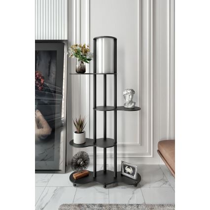 Lampadaire à étagères NOTO 1xE27/40W/230V noire