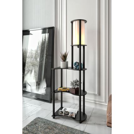 Lampadaire à étagères NOTO 1xE27/40W/230V noire