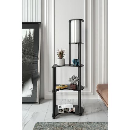Lampadaire à étagères NOTO 1xE27/40W/230V noire