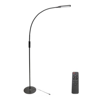 Lampadaire à intensité variable LED/9W/230V 3000-6500K noir + télécommande