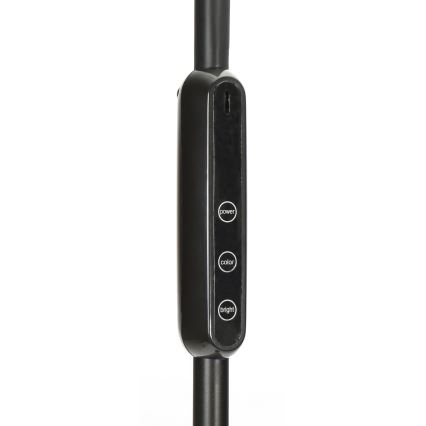 Lampadaire à intensité variable LED/9W/230V 3000-6500K noir + télécommande