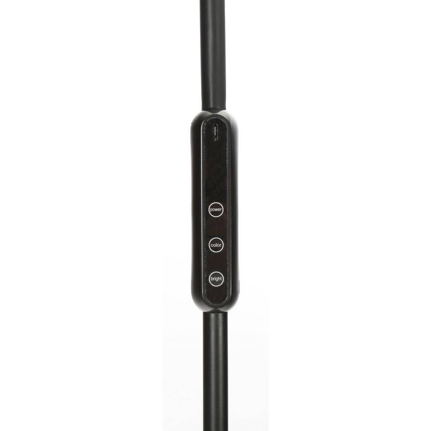 Lampadaire à intensité variable LED/9W/230V 3000-6500K noir + télécommande