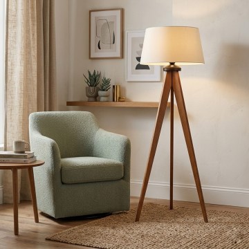 Lampadaire AIDA 1xE27/15W/230V chêne/crème