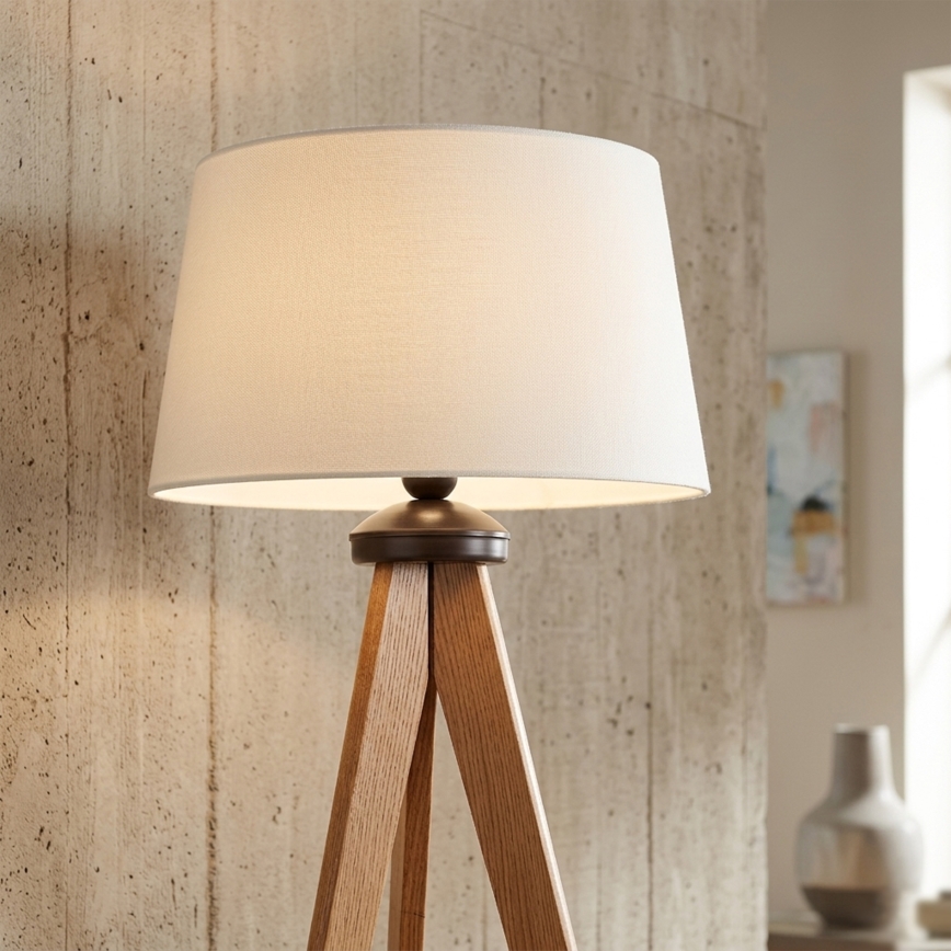Lampadaire AIDA 1xE27/15W/230V chêne/crème