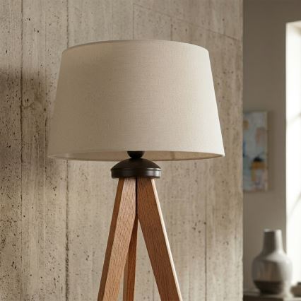 Lampadaire AIDA 1xE27/15W/230V chêne/crème