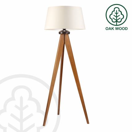 Lampadaire AIDA 1xE27/15W/230V chêne/crème