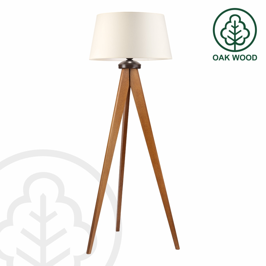 Lampadaire AIDA 1xE27/15W/230V chêne/crème