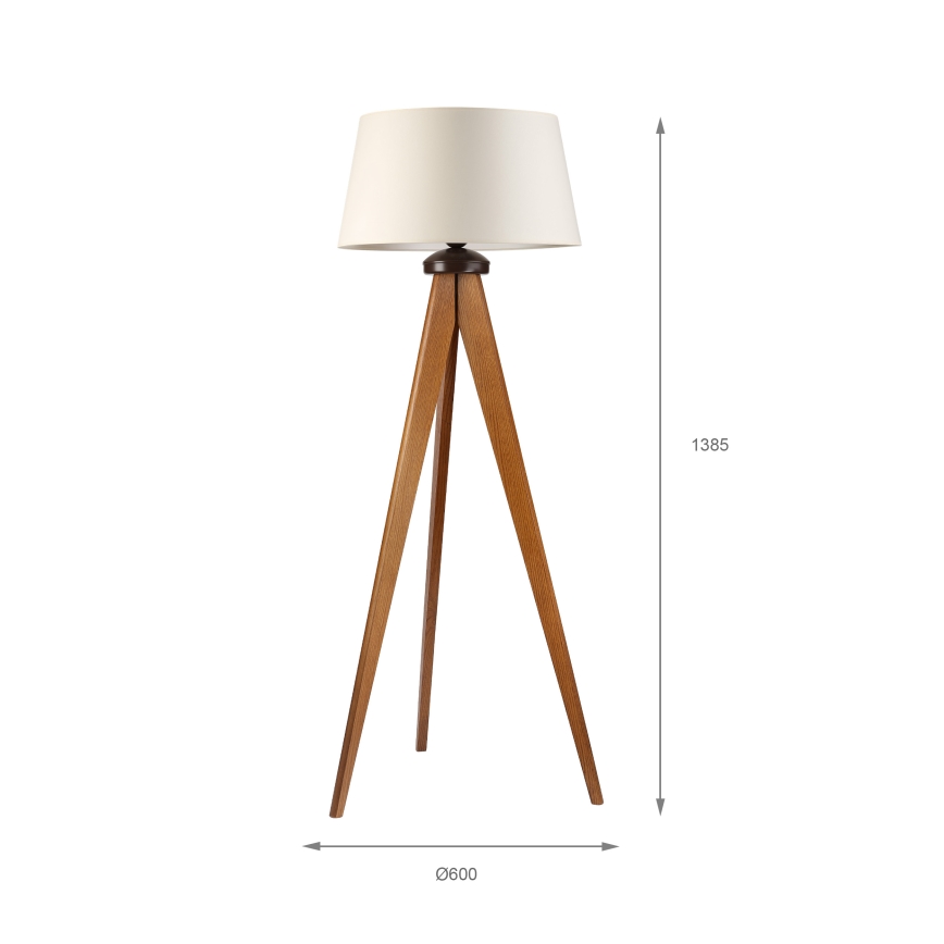 Lampadaire AIDA 1xE27/15W/230V chêne/crème