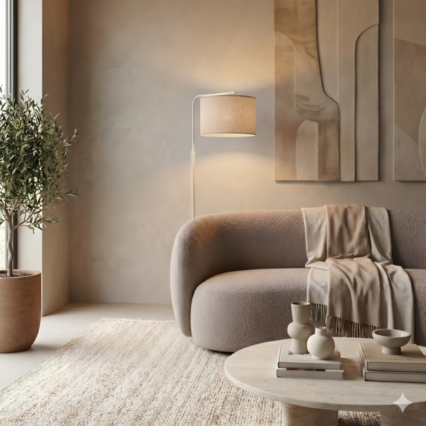 Lampadaire ARDEN 1xE27/15W/230V beige