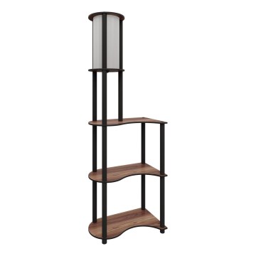 Lampadaire avec étagères 1xE27/40W/230V 140 cm noir/marron