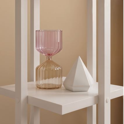 Lampadaire avec étagères NORA 1xE27/40W/230V blanc