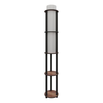 Lampadaire avec étagères NOTO 1xE27/40W/230V marron/noir