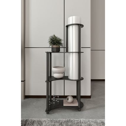 Lampadaire avec étagères NOTO 1xE27/40W/230V noire