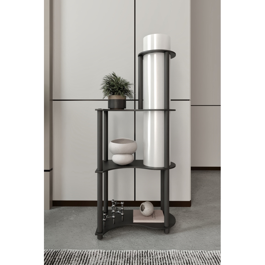 Lampadaire avec étagères NOTO 1xE27/40W/230V noire