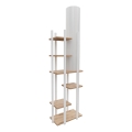 Lampadaire avec étagères VOGUE 1xE27/40W/230V 160 cm blanc
