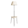 Lampadaire avec table 1xE27/40W/230V noir/crème