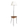 Lampadaire avec table 1xE27/40W/230V noir/marron