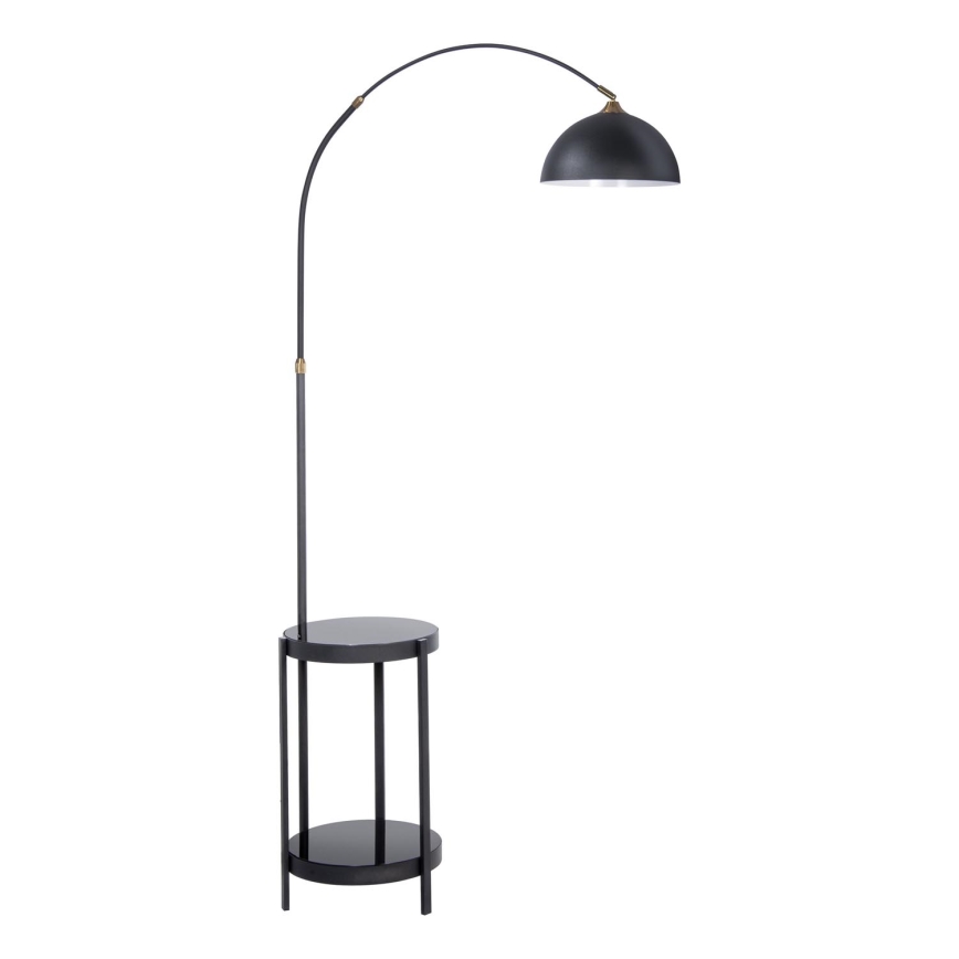 Lampadaire avec table 1xE27/60W/230V noir