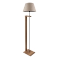 Lampadaire AYD 1xE27/40W/230V beige/marron