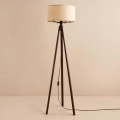 Lampadaire AYD 1xE27/40W/230V marron/beige